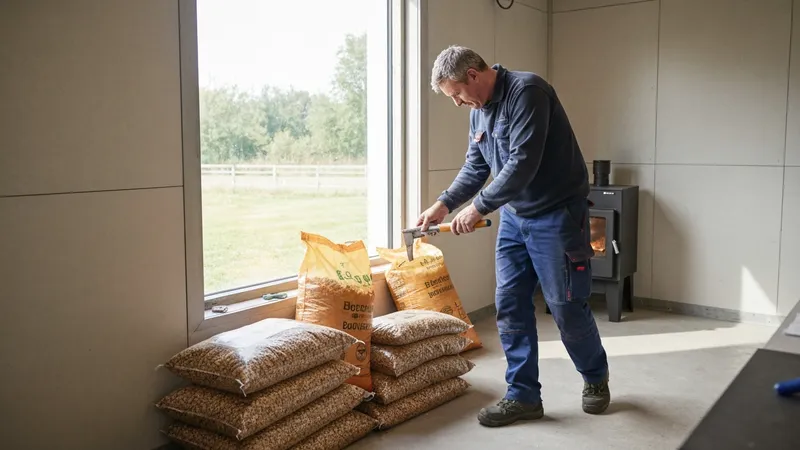 Entretien régulier d'une chaudière à pellets